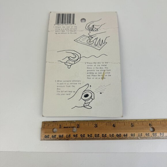 Vtg 1987 Lucky Star Enterprises Dollar Snatcher Toy Funny Prank Taiwan Sealed - Picture 3 of 10